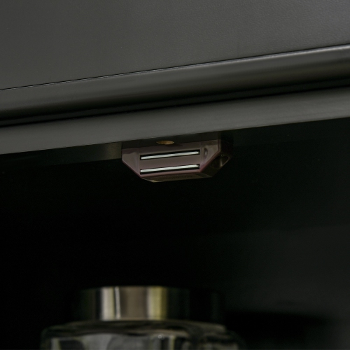 HOMCOM 72.5" Tall Kitchen Pantry Cabinet, Farmhouse Freestanding Kitchen Storage Cabinet with 4 Barn Doors, Drawer and Adjustable Shelves, Black