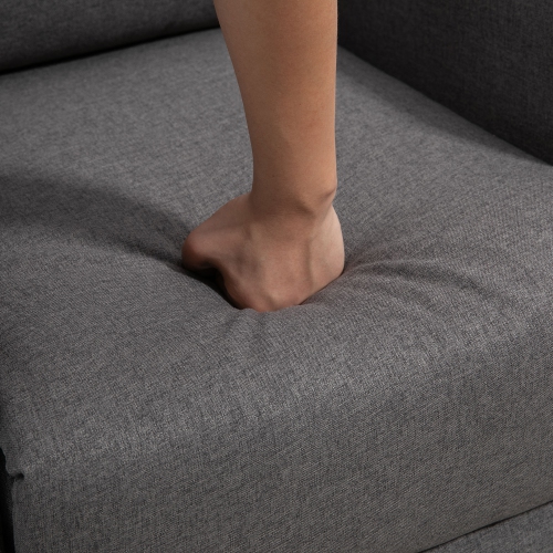 HOMCOM Power Lift Chair for Elderly, Linen Wingback Electric Recliner Chair with Footrest, Remote Control, Side Pockets for Living Room, Grey