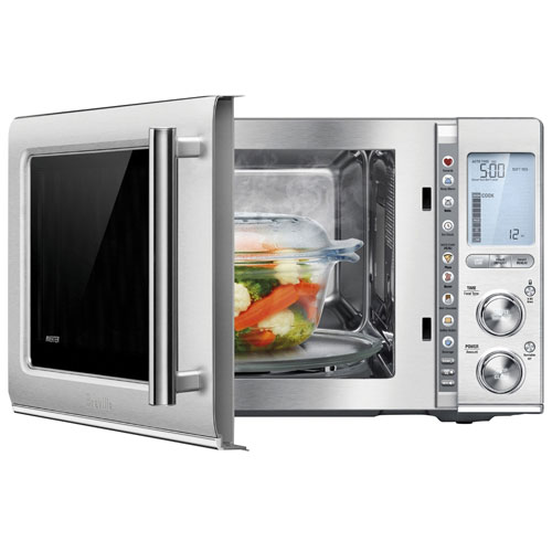 Refurbished (Good) - Breville Smooth Wave Soft Close 1.2 Cu. Ft. Microwave (RM-BMO850BSS1BCA1) - Brushed Stainless Steel - Remanufactured by Breville