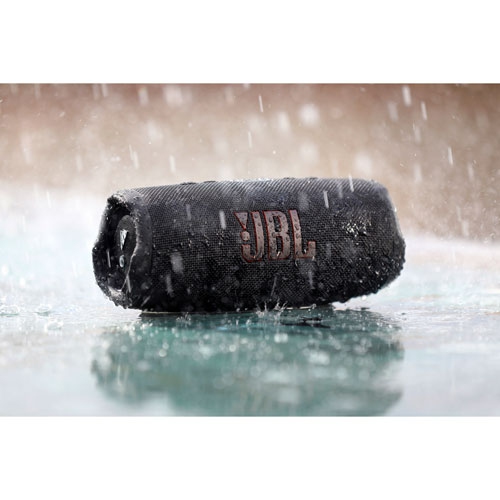 Refurbished - JBL Charge 5 Portable Waterproof Speaker with Powerbank (Black)