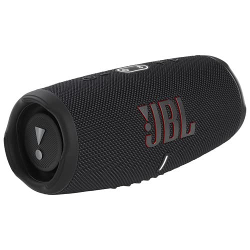 Refurbished - JBL Charge 5 Portable Waterproof Speaker with Powerbank (Black)