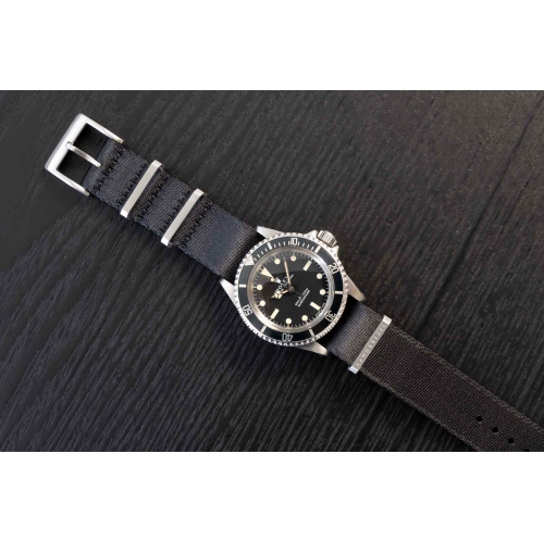 Band & Bezel Seatbelt NATO Watch Strap - 20mm - Black