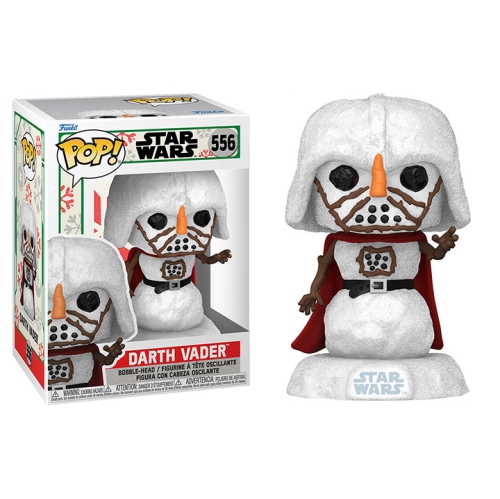 FUNKO  Pop Star Wars Holiday Vinyl Bobble-Head Darth Vader (Snowman) #556