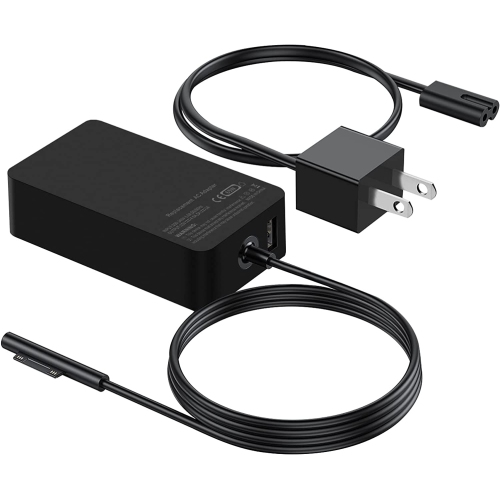 DOLAER  65W Surface Pro Charger, 15V 4A Laptop Charger Adapter, Power Supply Compatible w Microsoft Surface Pro 3 Pro 4 Pro 5/6/7/x, Surface Go, Surface