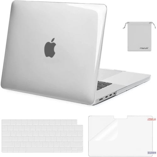 Image 1 of 6.. Compatible with MacBook Pro 16 inch Case 2021 2022 Release A2485 M1 Pro/Max with Liquid Retina XDR Display Touch ID, Plastic Hard Shell&Keyboard
