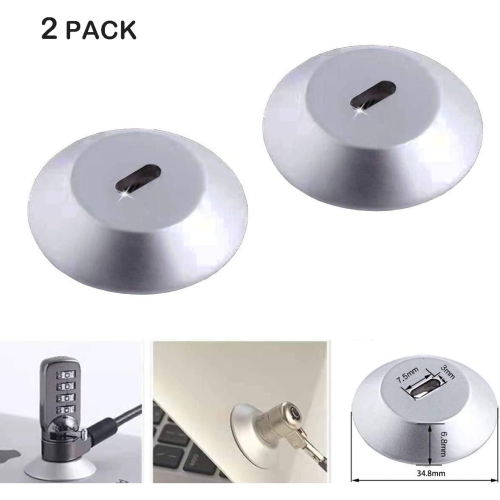 3M Adhesive Security Plate Security Slot Adhesive Anchor Plates Universal Lock Plate for Tablet Laptop Computer MacBook and Other Devices Without a