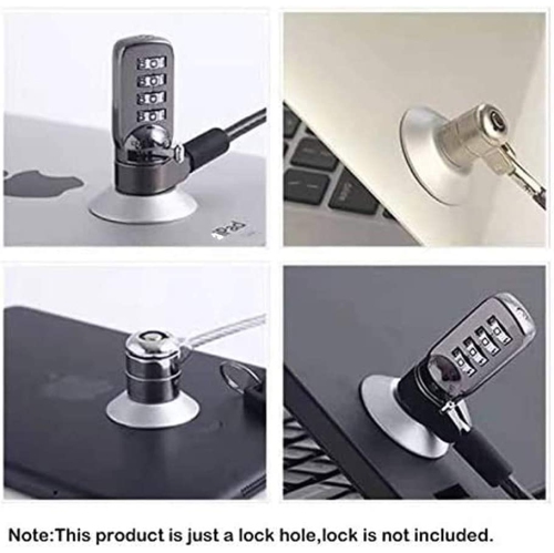 3M Adhesive Security Plate Security Slot Adhesive Anchor Plates Universal Lock Plate for Tablet Laptop Computer MacBook and Other Devices Without a