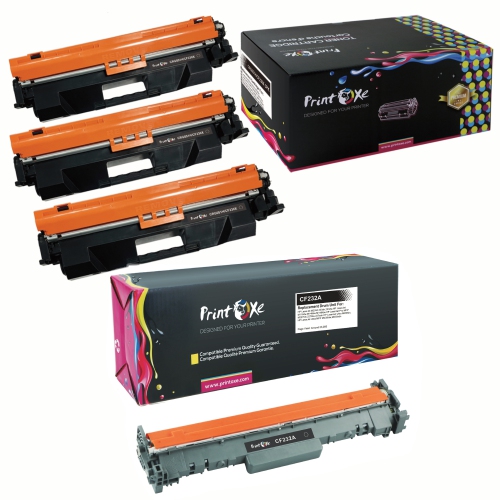 DR051 / tambour CF232&nbsp;A et cartouches de toner 3 CRG-051H / CF230X compatibles avec HP et Canon - pour LaserJet M203 MFP série M227 et