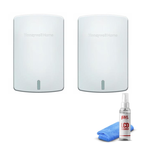 2-Pack Honeywell Wireless Indoor Sensor - White + LCD Cleaner