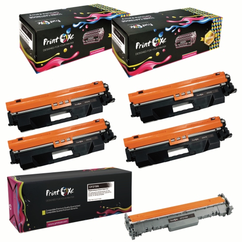 PRINTOXE® CF219A Drum & 4 CF217X Toner Cartridges Compatible with HP - High Yield of CF217A for M102 / M102a / M102w / M130 / M130a / M130fw / M130nw