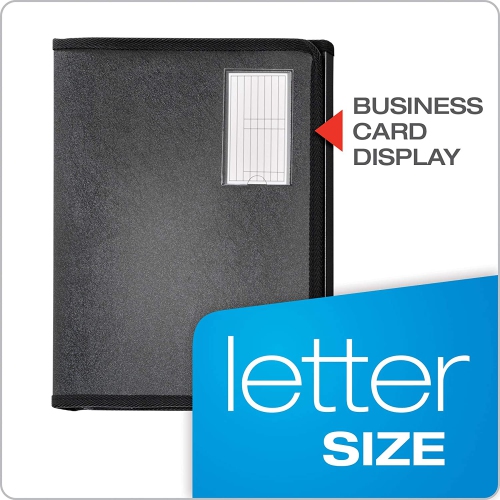 by TOPS Products Easel ShowFile Horizontal Presentation Book, 8.5 x 11 Inch Sheet Size, 40 Page Capacity, Black