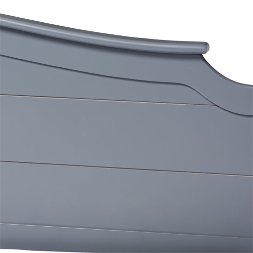 Bowery Hill Twin Size Mara Grey Wood Daybed with Trundle