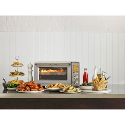 Refurbished - Breville Smart Oven Air Fryer Convection Toaster Oven - 0.8 Cu. Ft./22.6L - Brushed Stainless Steel - Remanufactured by Breville