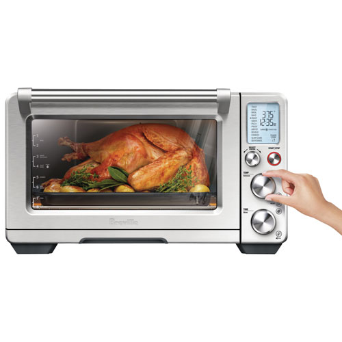 Refurbished - Breville Smart Oven Air Fryer Pro Convection Toaster Oven - 1 Cu. Ft./28.3L - Brushed Stainless Steel - Remanufactured by Breville