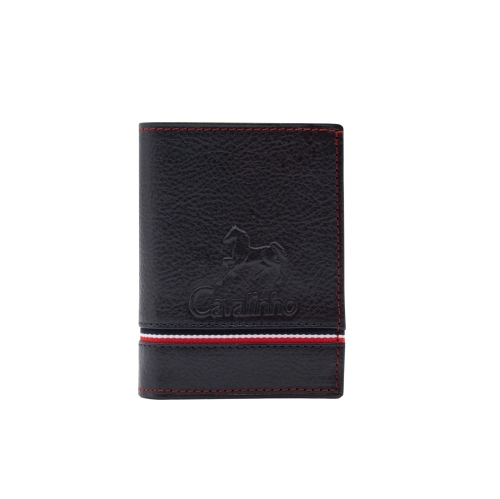 CAVALINHO  Sailor Trifold Leather Wallet - (28150522) - Handmade In Portugal & Rfid Protected In Navy