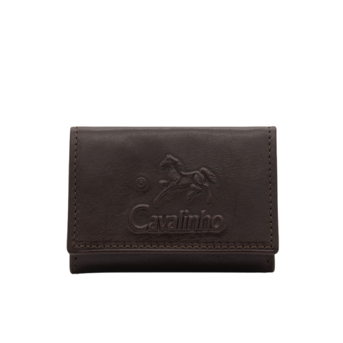 CAVALINHO  Trifold Mini Leather Wallet - (28610539) - Handmade In Portugal & Rfid Protected In Brown