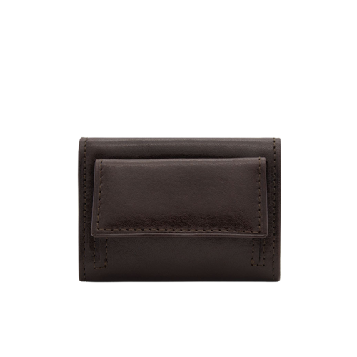 Cavalinho Trifold Mini Leather Wallet - Brown - handmade in Portugal & RFID protected