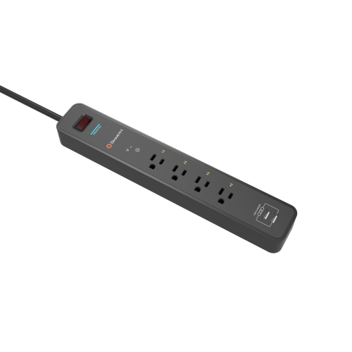 SmartH smart network Rebooter (SH-NR 2.1)- Remotely reboot your modem,4 smart outlets ,2 USB Charging ports