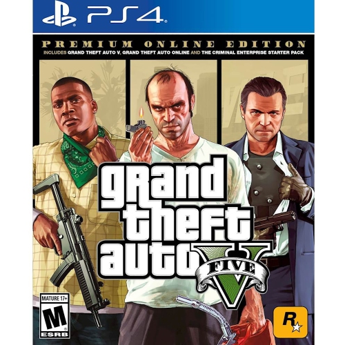 Grand Theft Auto V Premium Online Edition for PlayStation 4 StandardEdition [VIDEOGAMES]