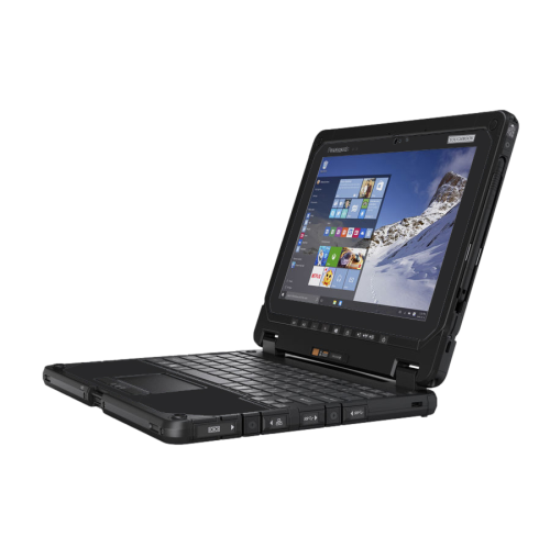 Refurbished – Black Panasonic Toughbook CF-20 – HD Webcam – 2 in 1 Laptop Tablet – Touchscreen - 2TB SSD – Backlit Keyboard – Windows 11 – 3YR