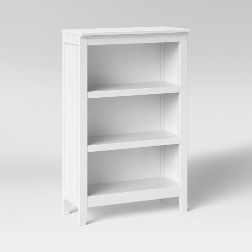 48" Carson 3 Shelf Bookcase - White