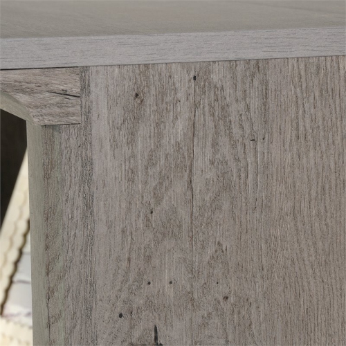 Pemberly Row Contemporary 5-Shelf Tall Wood Bookcase in Mystic Oak