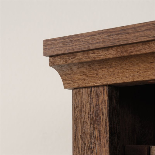 Sauder – grande bibliothèque en bois à 5 tablettes, chêne rétro, divers