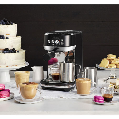Remis à neuf (bon état) - Machine à expresso automatique Bambino Plus de Breville - Truffe noire - Reconditionné par Breville
