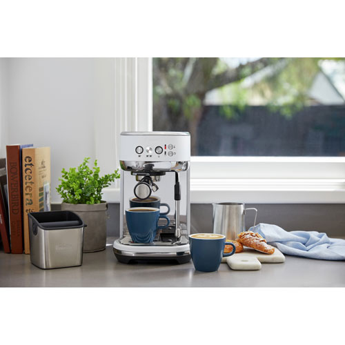 Refurbished - Breville Bambino Plus Automatic Espresso Machine - Sea Salt - Remanufactured by Breville