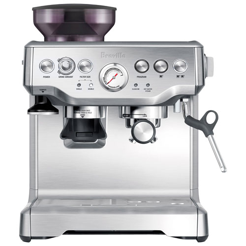 Remis à neuf - Machine à expresso manuelle Barista Express de Breville - Acier inoxydable brossé - Reconditionné par Breville