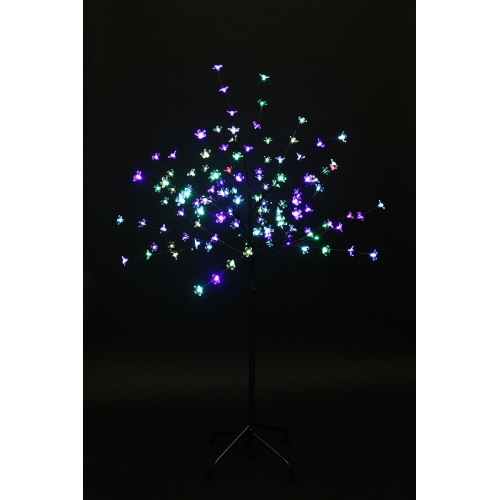Arbre en fleur de cerisier artificiel illuminé à DEL, 4 pi, lumières qui changent de couleur