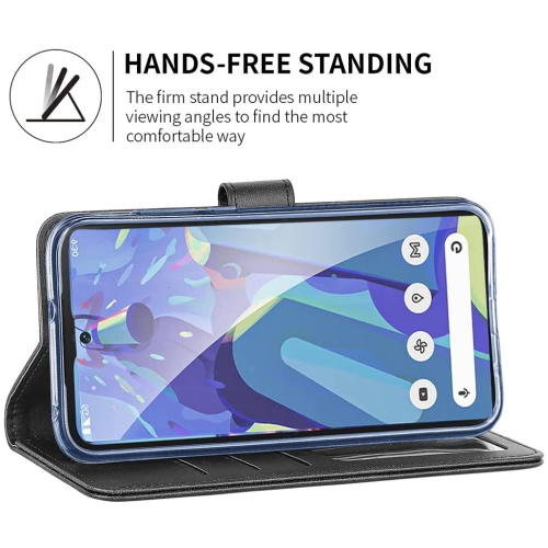 XCRS PU Leather Folio Premium Wallet for Google Pixel 7, Pouch Case with Magnetic Card Slot, 360° Protection & Multi-Angle Kickstand Mobile Case