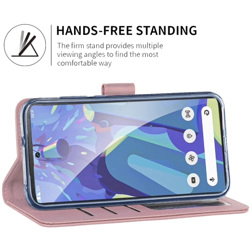 XCRS Portefeuille Folio Premium en cuir PU pour Google Pixel 7 Pro, étui avec fente pour carte magnétique, protection à 360° et étui mobile avec