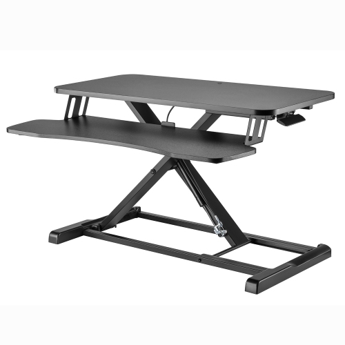 Ezywork 32" Two Tier Sit and Standing Desk Converter Height Adjustable Table Riser Workstation