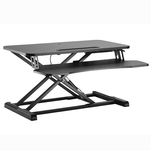 Ezywork 32" Two Tier Sit and Standing Desk Converter Height Adjustable Table Riser Workstation