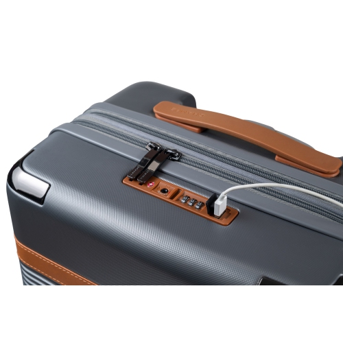 CHAMPS Collection Vintage III Ensemble de bagages rigide extensible 3 pièces