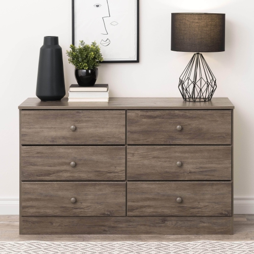 MODUBOX Astrid 6-Drawer Dresser - Drifted Grey