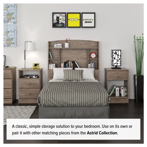 Astrid 6-Drawer Dresser - Drifted Grey