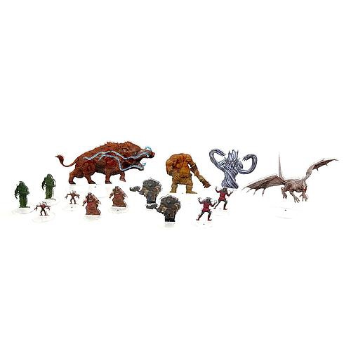 Wizards of the Coast Dungeons & Dragons: Idols of the Realms Essentials 2D Miniatures - Monster Pack 2 14 Acrylic 2D Miniatures