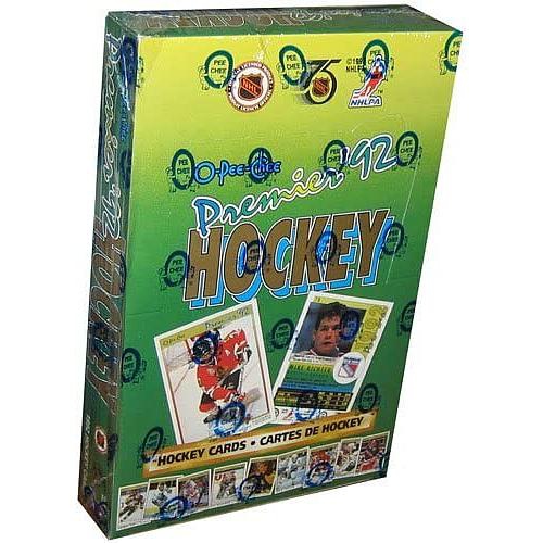 Upper Deck O-Pee-Chee Premier '92 NHL Hockey Box 8 Cards per Pack, 36 Packs per Box