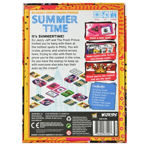 WizKids Games DJ Jazzy Jeff and the Fresh Prince: Summertime 2-4 players, ages 10+, 20 minutes