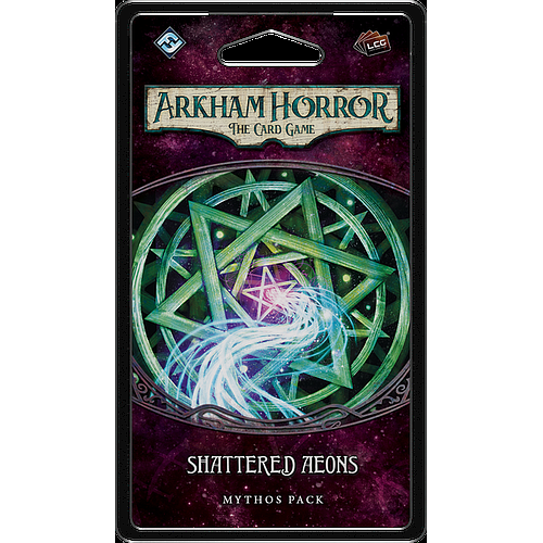 FANTASY FLIGHT GAMES  Arkham Horror: The Card Game – Shattered Aeons Mythos Pack 1-2 Players, Ages 14+, 60-120 Minutes