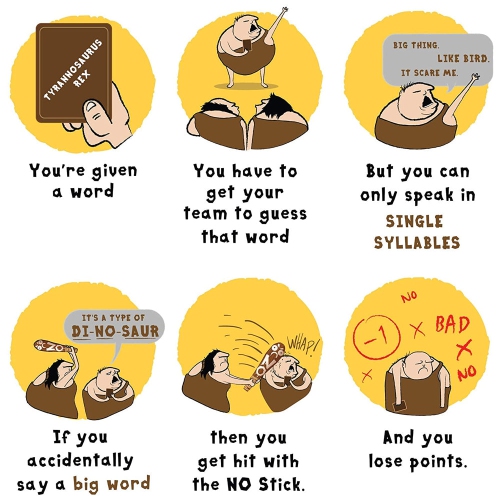 Exploding Kittens LLC Poetry for Neanderthals 2+ players, ages 7+, 15 minutes