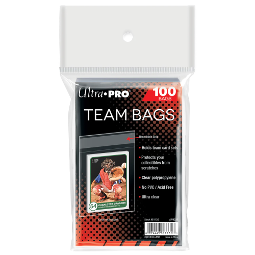 Ultra Pro Team Bags Resealable Sleeves