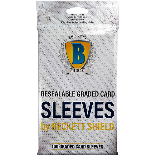 Beckett Shield Resealable Graded Card Sleeves 100 Card Sleeves