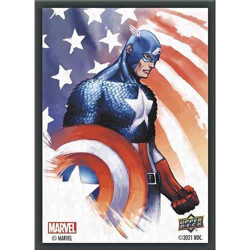 Upper Deck Marvel Captain America Sleeves 65 Matte Sleeves