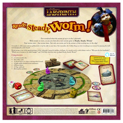 River Horse Jim Henson's Labyrinth: Ready, Steady, Worm! 2-4 players, ages 14+, 20+ minutes