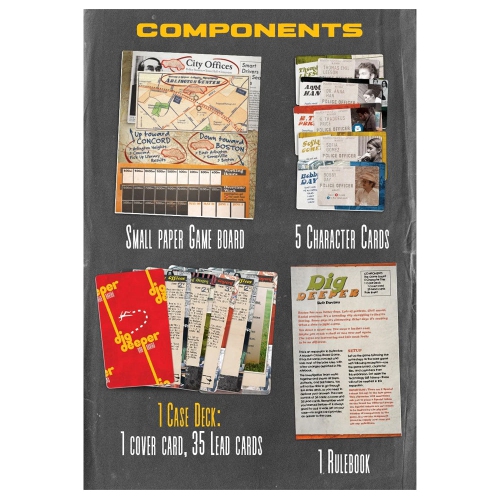 Detective: Signature Series - Dig Deeper 1-5 players, ages 16+, 120-180 minutes