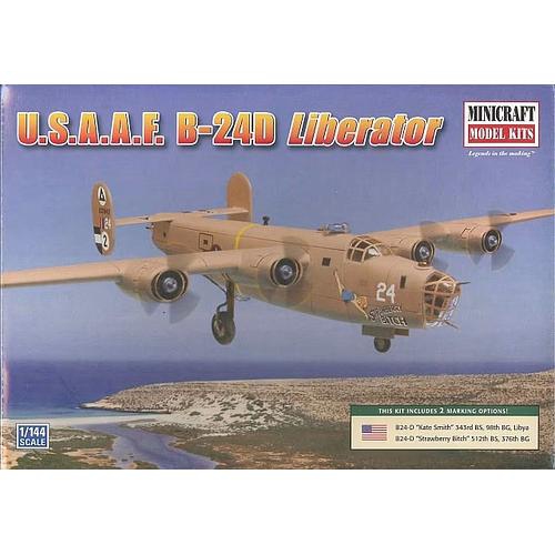 MINICRAFT MODEL KITS  U.s.a.a.f. B-24D Liberator (14636) 1:144 Scale Airplane Plastic Model Kit