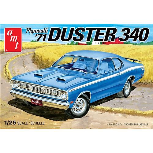 Aluminum Model Toys '71 Plymouth Duster 340 (AMT1118) 1:25 Scale Car Plastic Model Kit
